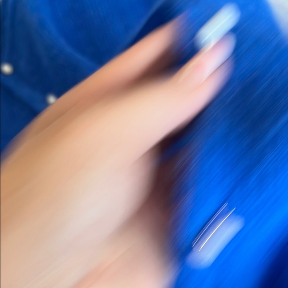 Sezane Blue Cardigan Sweater Classic Knit - Picture 4 of 8